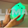 Детский ночник Little Cat Silicone Light силиконовый котик 7 RGB цветов